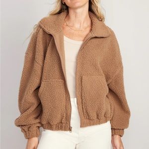Old Navy Oversized Full-Zip Sherpa Pullover
